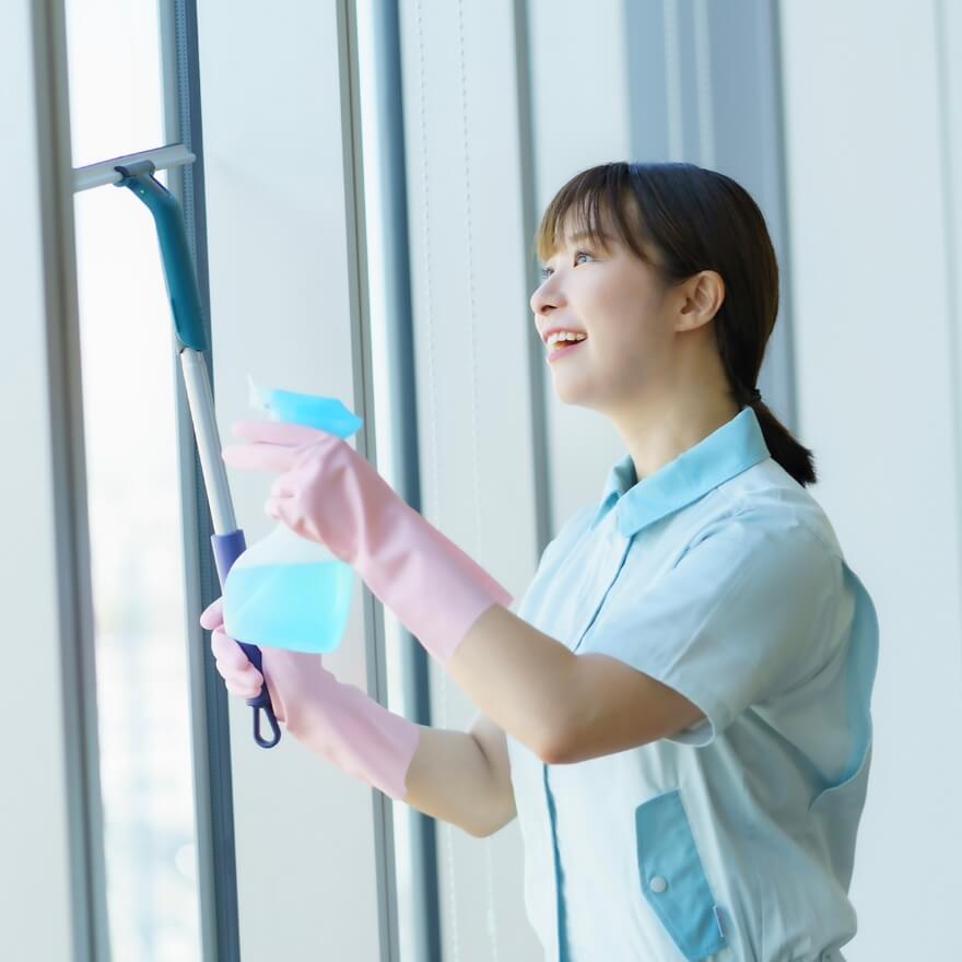 1日のスケジュール例（ビル清掃員の場合）